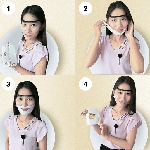 how to use v shape face mask